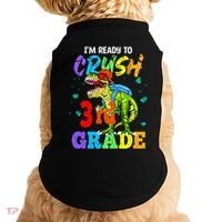 I'm Ready To Crush 3rd Grade Dinosaur Back To School Doggie Tank thumb 0