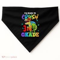 I'm Ready To Crush 3rd Grade Dinosaur Back To School USA-Made Doggie Bandana thumb 0