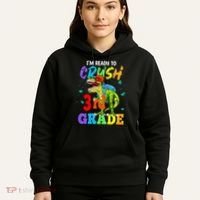 I'm Ready To Crush 3rd Grade Dinosaur Back To School Hoodie thumb 5