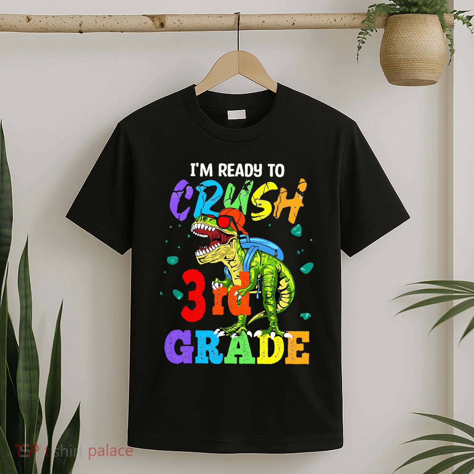 I'm Ready To Crush 3rd Grade Dinosaur Back To School T-Shirt