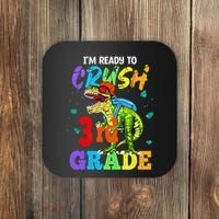 I'm Ready To Crush 3rd Grade Dinosaur Back To School Coaster thumb 0