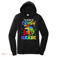 I'm Ready To Crush 3rd Grade Dinosaur Back To School Women's Hoodie thumb 0