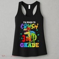 I'm Ready To Crush 3rd Grade Dinosaur Back To School Women's Tank Top thumb 3