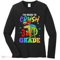 I'm Ready To Crush 3rd Grade Dinosaur Back To School Women's Long Sleeve Shirt thumb 0
