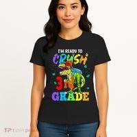I'm Ready To Crush 3rd Grade Dinosaur Back To School Women's T-Shirt thumb 4