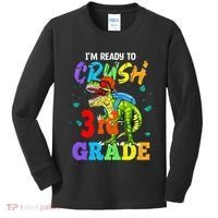 I'm Ready To Crush 3rd Grade Dinosaur Back To School Kids Long Sleeve Shirt thumb 0