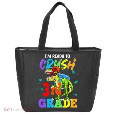 I'm Ready To Crush 3rd Grade Dinosaur Back To School Tote Bag