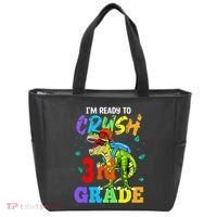 I'm Ready To Crush 3rd Grade Dinosaur Back To School Tote Bag thumb 0