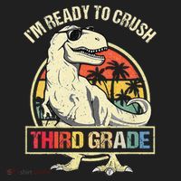 I'm Ready To Crush 3rd Grade Dinosaur T Rex Back To School Beanie thumb 2