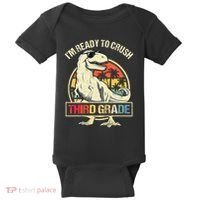 I'm Ready To Crush 3rd Grade Dinosaur T Rex Back To School Baby Bodysuit thumb 0