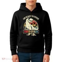 I'm Ready To Crush 3rd Grade Dinosaur T Rex Back To School Kids Hoodie thumb 4