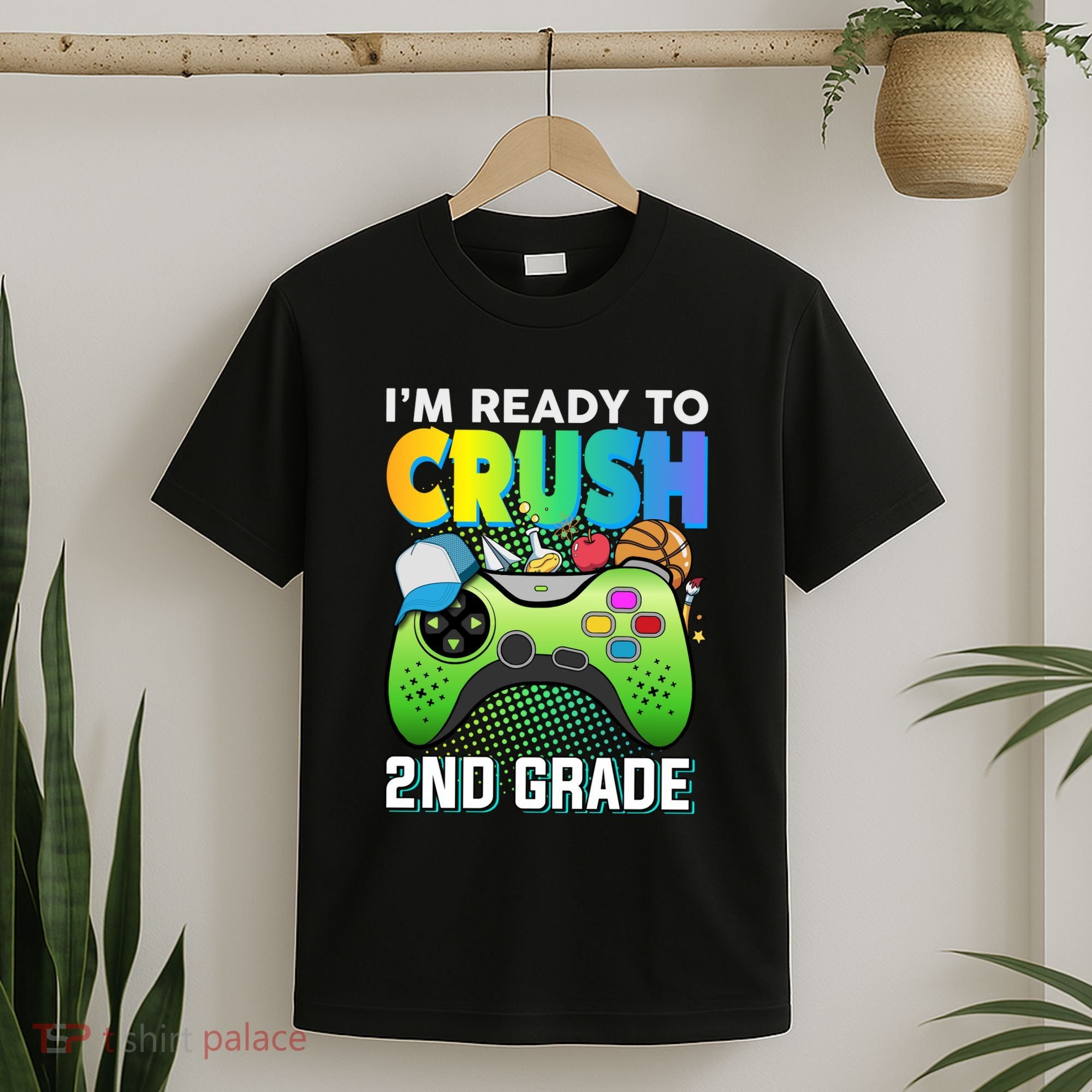 Im Ready To Crush 2nd Grade Back To School Video Game Boy Gift T-Shirt