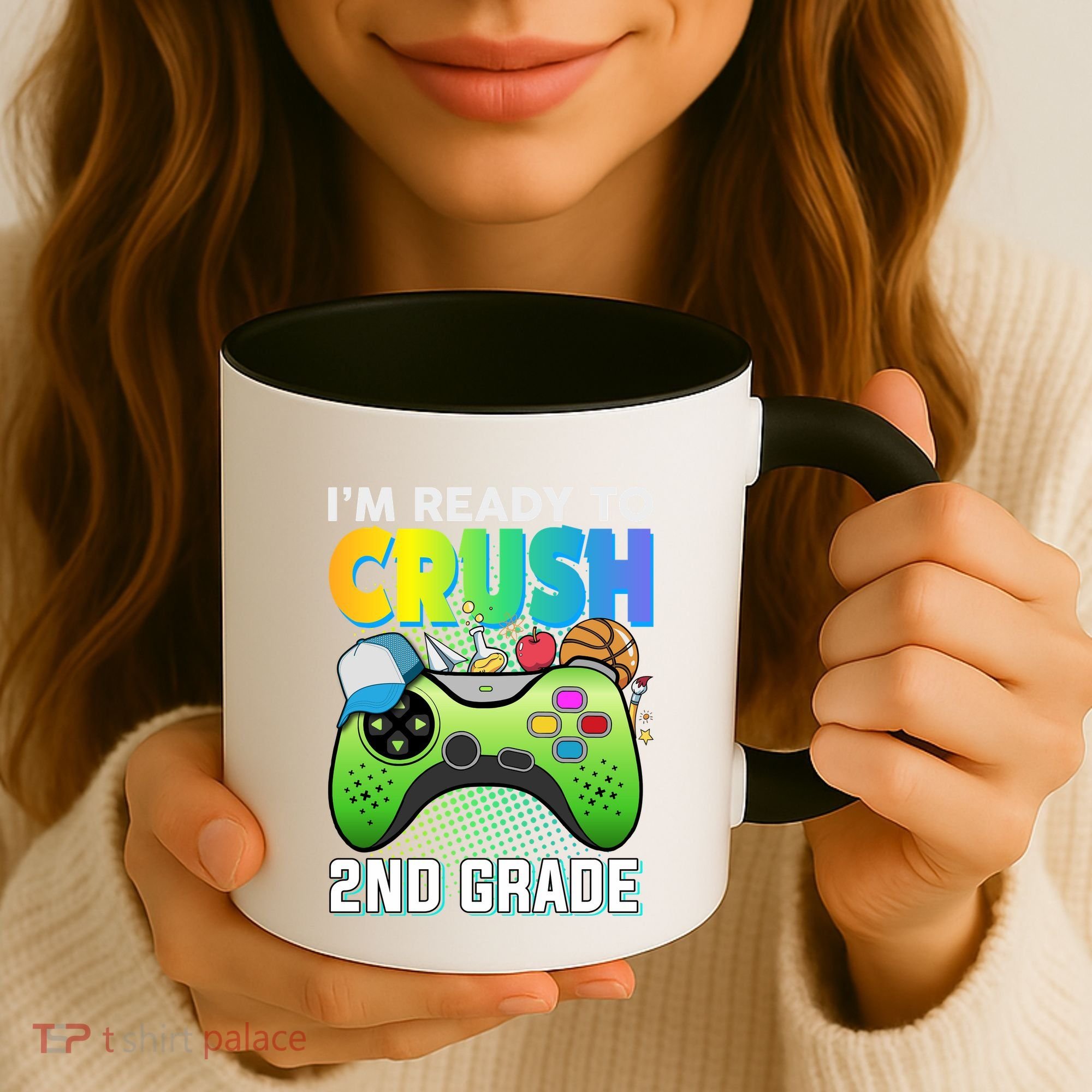 Im Ready To Crush 2nd Grade Back To School Video Game Boy Gift Coffee Mug