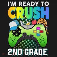 Im Ready To Crush 2nd Grade Back To School Video Game Boy Gift Women's Hoodie thumb 2