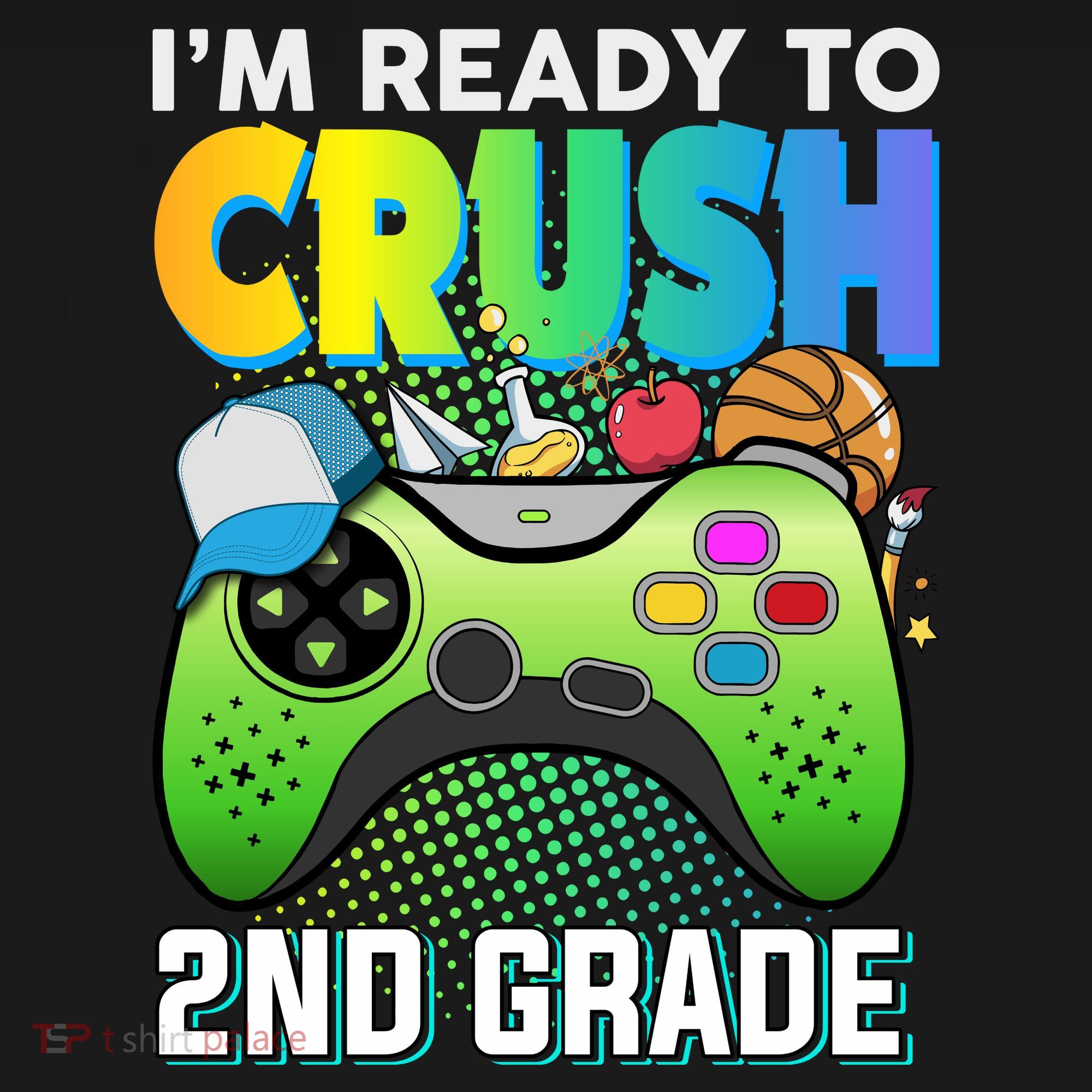 Im Ready To Crush 2nd Grade Back To School Video Game Boy Gift Women's Hoodie
