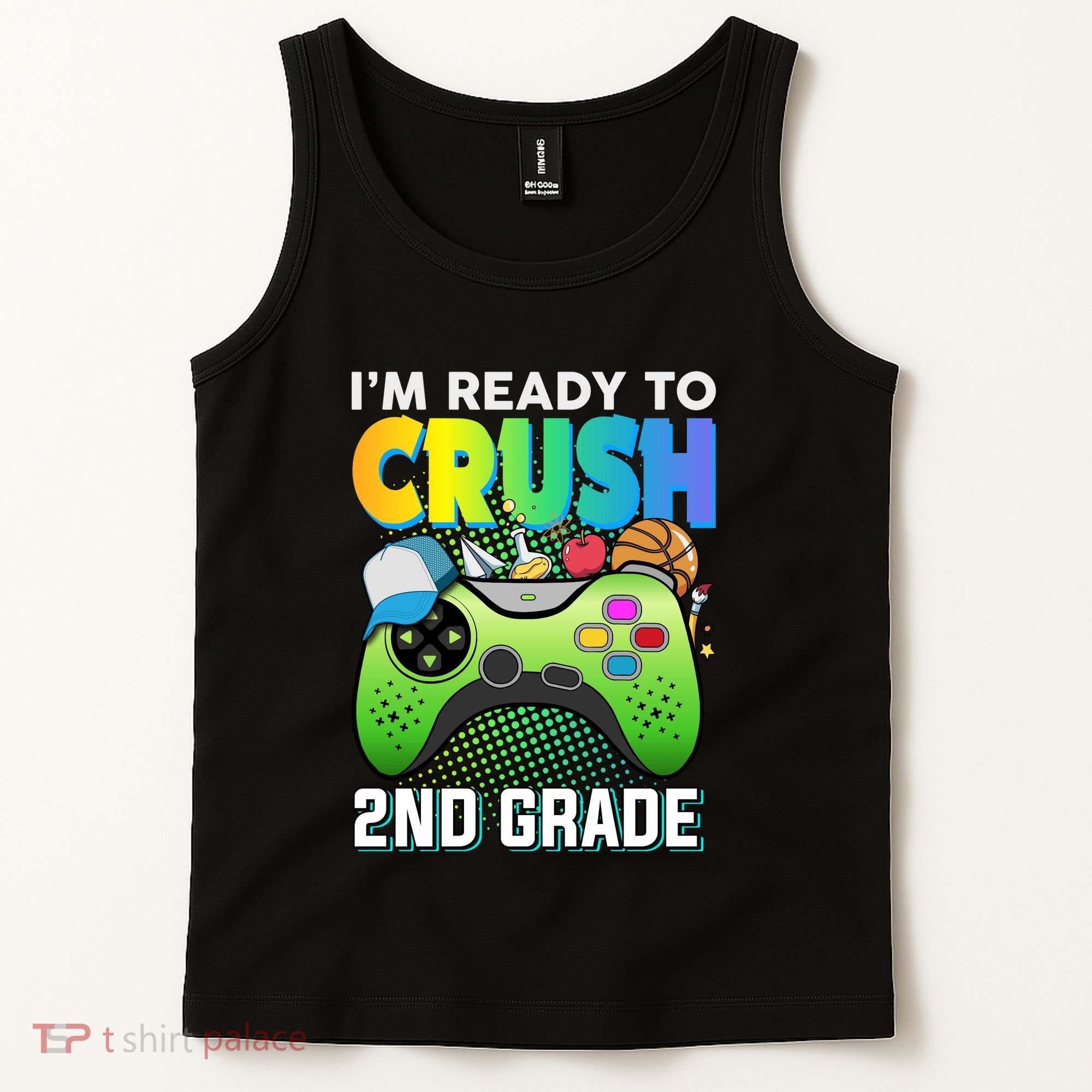 Im Ready To Crush 2nd Grade Back To School Video Game Boy Gift Tank Top