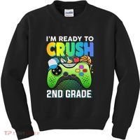 Im Ready To Crush 2nd Grade Back To School Video Game Boy Gift Kids Sweatshirt thumb 0