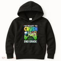 Im Ready To Crush 2nd Grade Back To School Video Game Boy Gift Kids Hoodie thumb 0