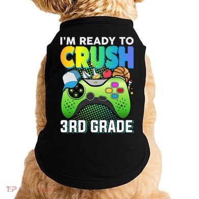 Im Ready To Crush 3rd Grade Back To School Video Game Boy Gift Doggie Tank