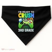 Im Ready To Crush 3rd Grade Back To School Video Game Boy Gift USA-Made Doggie Bandana thumb 0