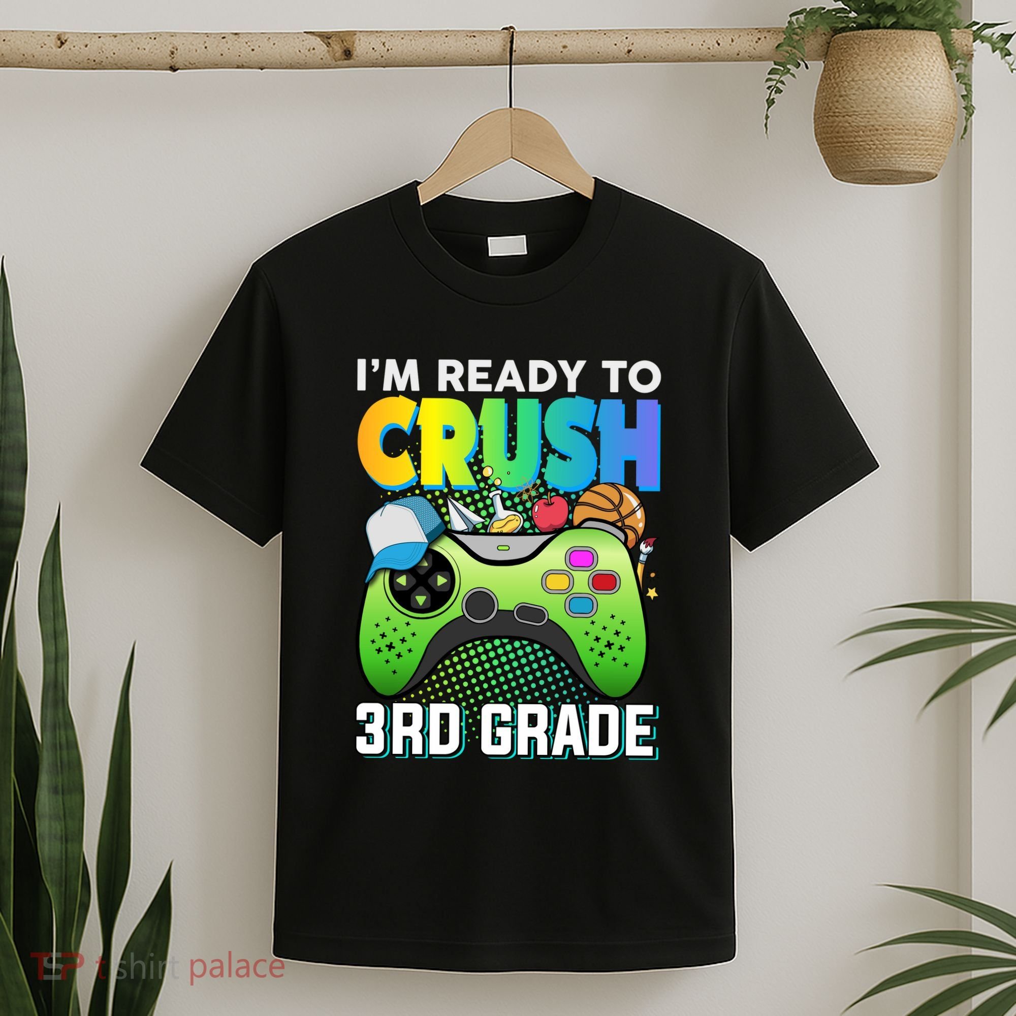 Im Ready To Crush 3rd Grade Back To School Video Game Boy Gift T-Shirt