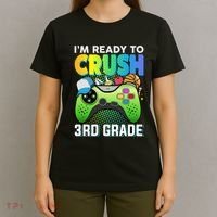 Im Ready To Crush 3rd Grade Back To School Video Game Boy Gift T-Shirt thumb 4