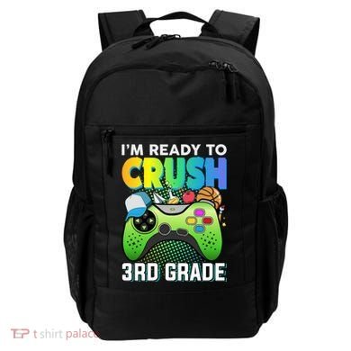 Im Ready To Crush 3rd Grade Back To School Video Game Boy Gift Backpack