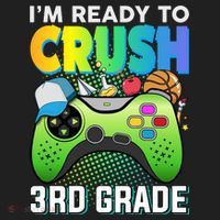 Im Ready To Crush 3rd Grade Back To School Video Game Boy Gift Beanie thumb 2
