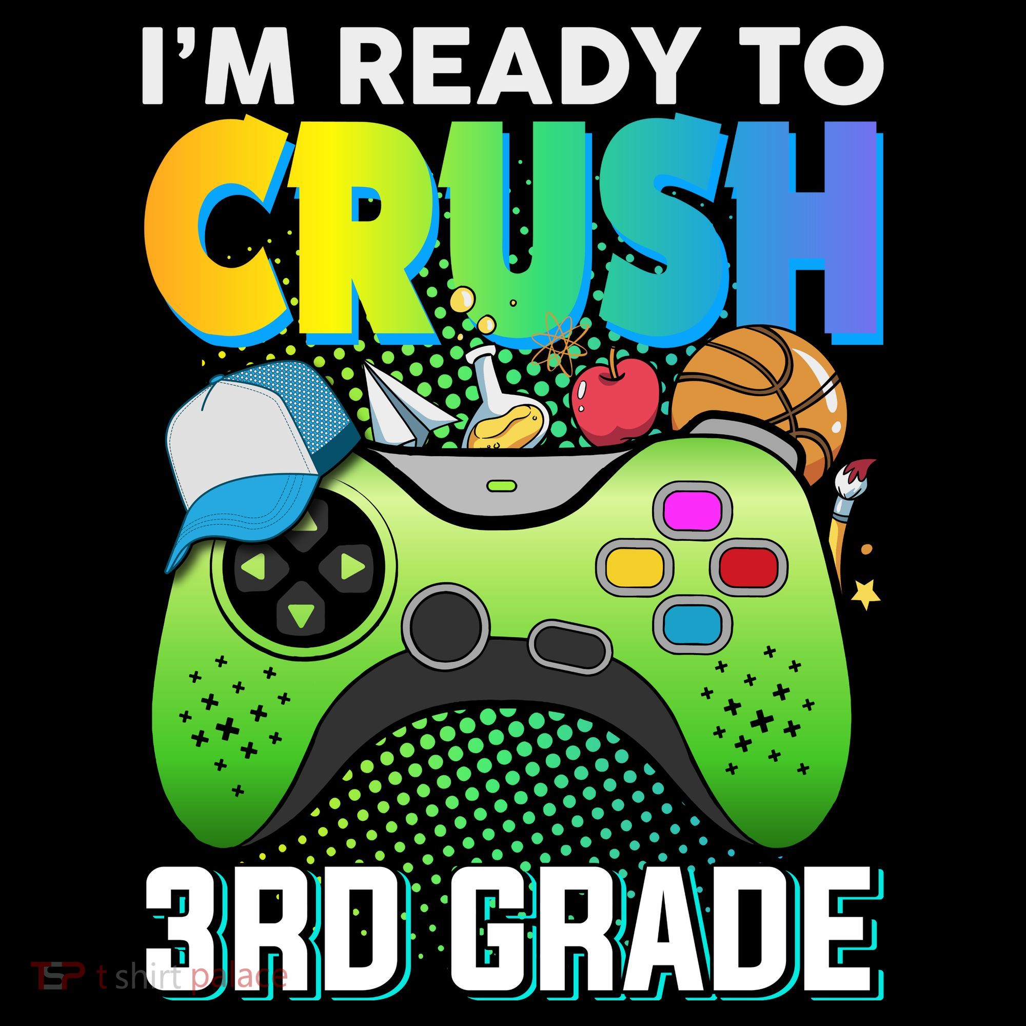 Im Ready To Crush 3rd Grade Back To School Video Game Boy Gift Women's Hoodie