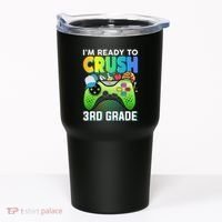 Im Ready To Crush 3rd Grade Back To School Video Game Boy Gift Tumbler thumb 0