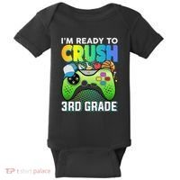 Im Ready To Crush 3rd Grade Back To School Video Game Boy Gift Baby Bodysuit thumb 0
