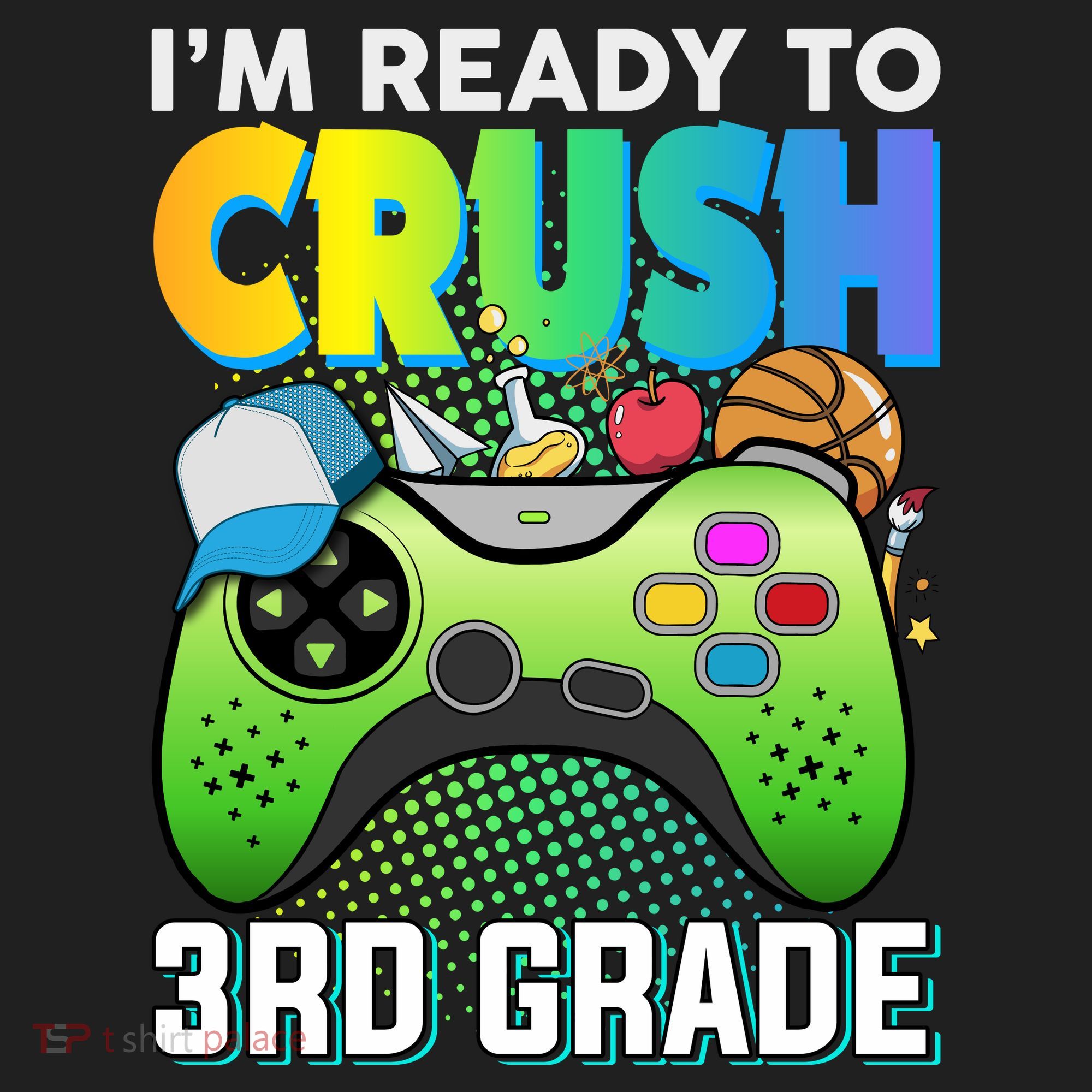Im Ready To Crush 3rd Grade Back To School Video Game Boy Gift Hat