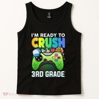 Im Ready To Crush 3rd Grade Back To School Video Game Boy Gift Tank Top thumb 2
