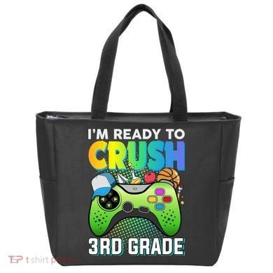Im Ready To Crush 3rd Grade Back To School Video Game Boy Gift Tote Bag