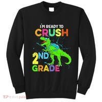 I'm Ready To Crush 2nd Grade Dinosaur Back To School Sweatshirt thumb 0