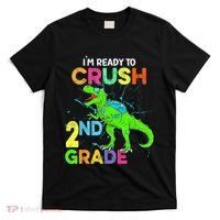 I'm Ready To Crush 2nd Grade Dinosaur Back To School T-Shirt thumb 0