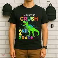 I'm Ready To Crush 2nd Grade Dinosaur Back To School T-Shirt thumb 6