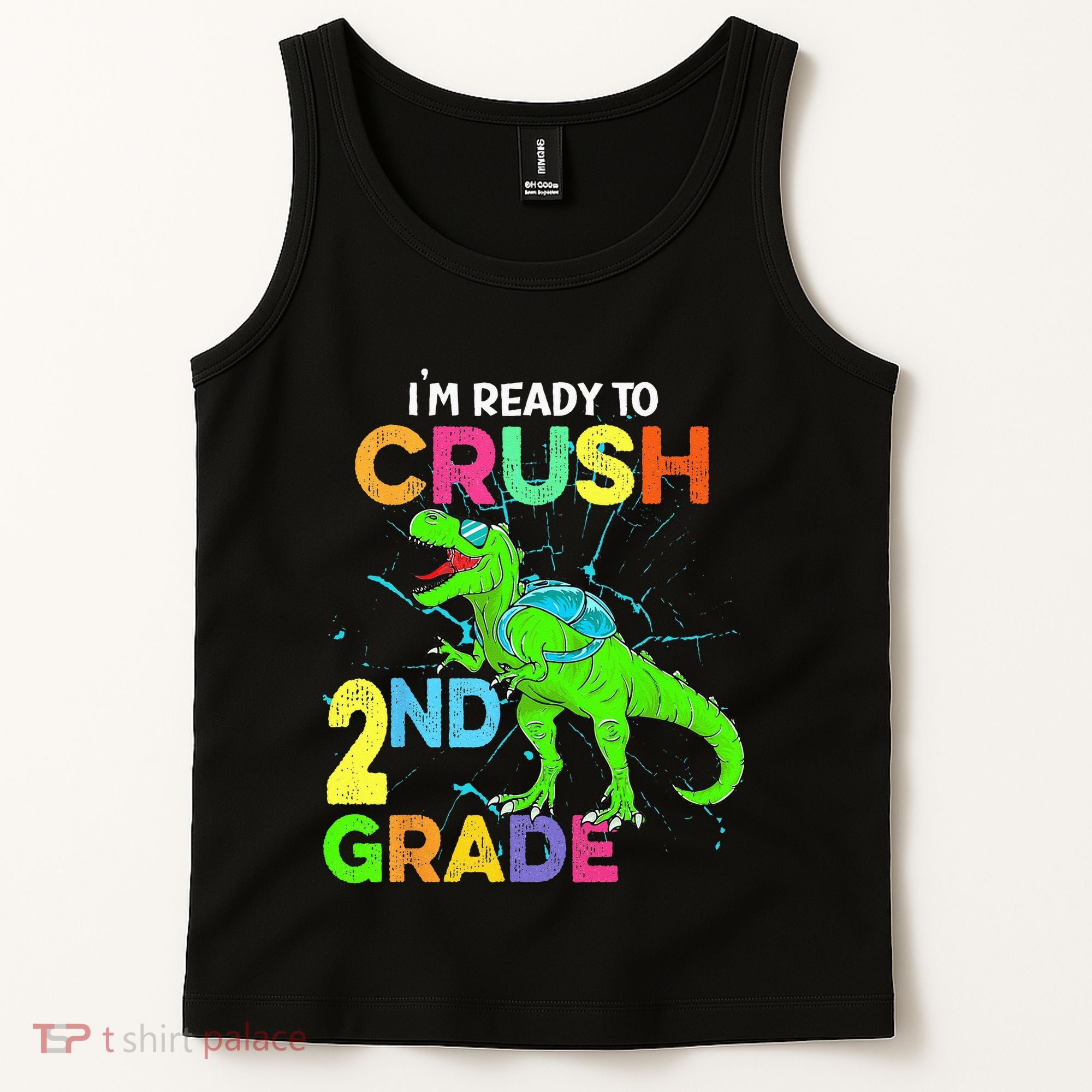 I'm Ready To Crush 2nd Grade Dinosaur Back To School Tank Top