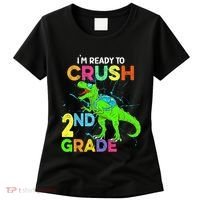 I'm Ready To Crush 2nd Grade Dinosaur Back To School Women's T-Shirt thumb 0