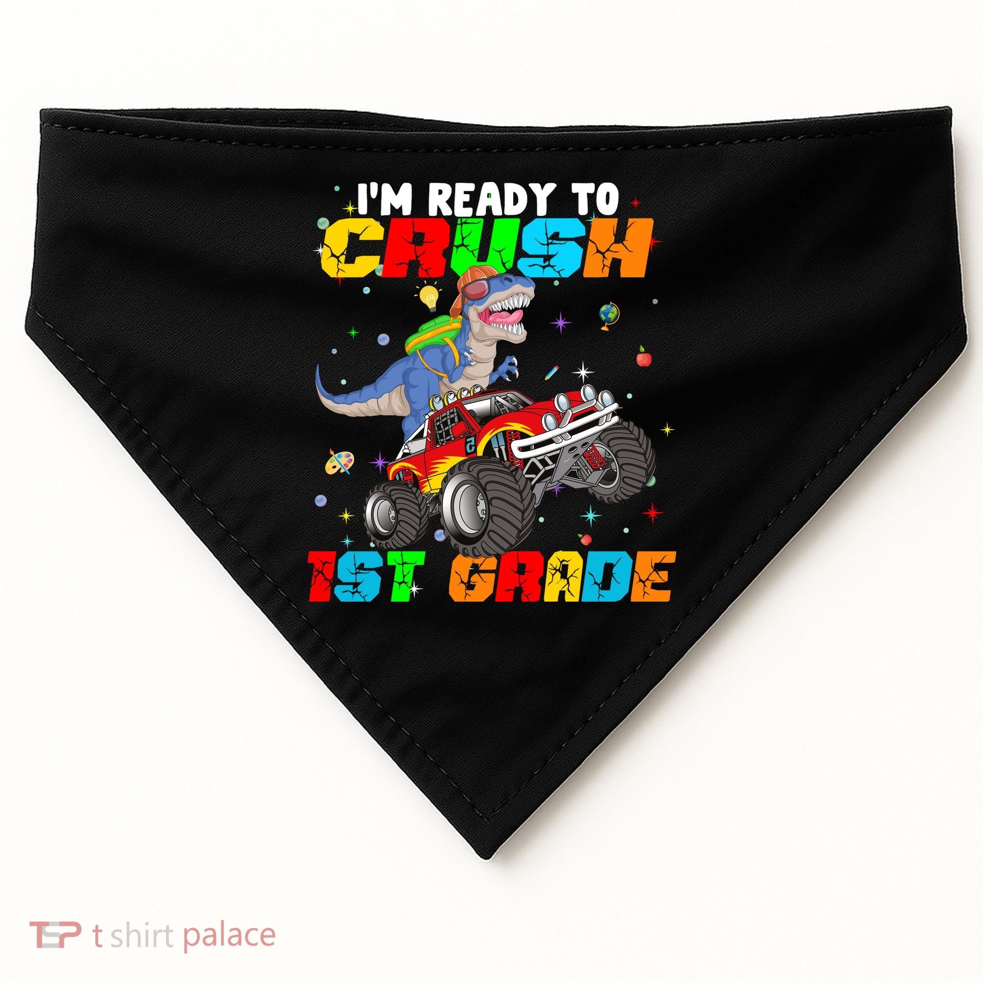 I'm Ready To Crush 1st Grade USA-Made Doggie Bandana
