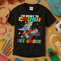 I'm Ready To Crush 1st Grade Kids T-Shirt thumb 3