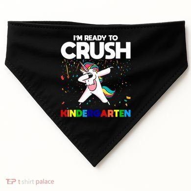 Im Ready To Crush First Grade Eletry School Great Gift USA-Made Doggie Bandana