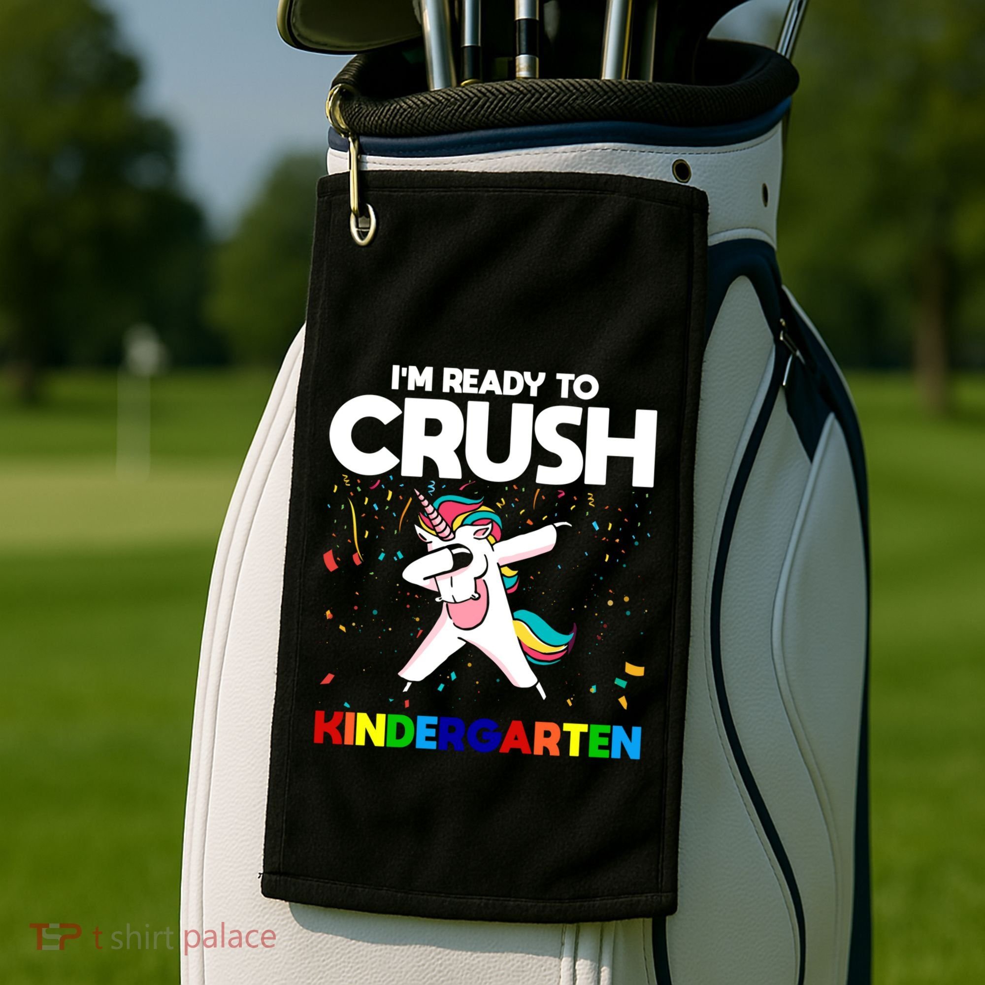 Im Ready To Crush First Grade Eletry School Great Gift Golf Towel