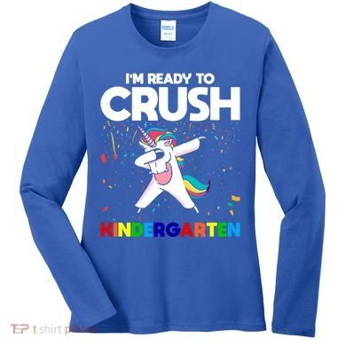 Im Ready To Crush First Grade Eletry School Great Gift Women's Long Sleeve Shirt