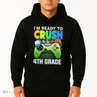 Im Ready To Crush 4th Grade Back To School Video Game Boy Gift Hoodie thumb 2