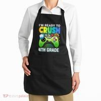 Im Ready To Crush 4th Grade Back To School Video Game Boy Gift Apron thumb 2