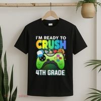 Im Ready To Crush 4th Grade Back To School Video Game Boy Gift T-Shirt thumb 2