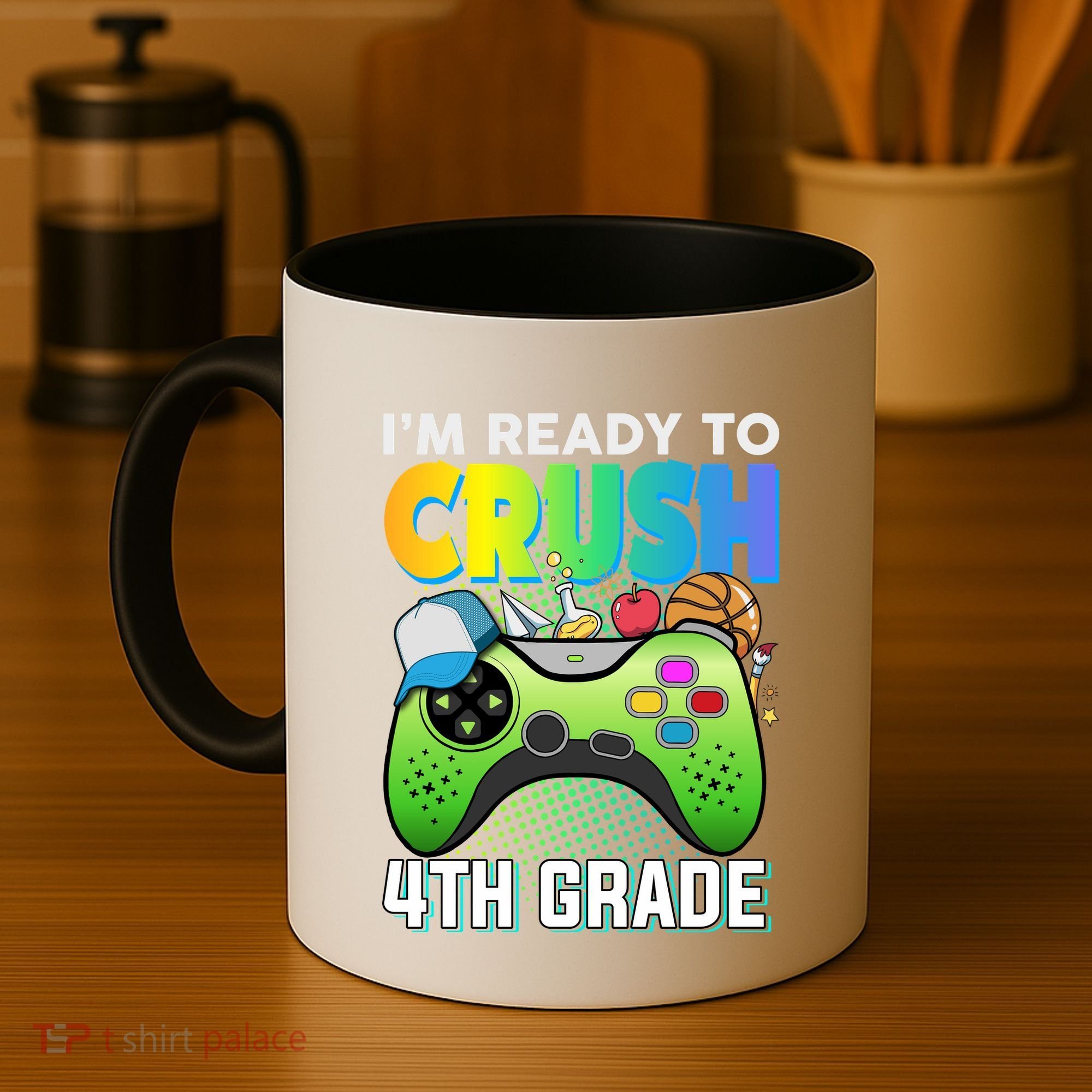 Im Ready To Crush 4th Grade Back To School Video Game Boy Gift Coffee Mug