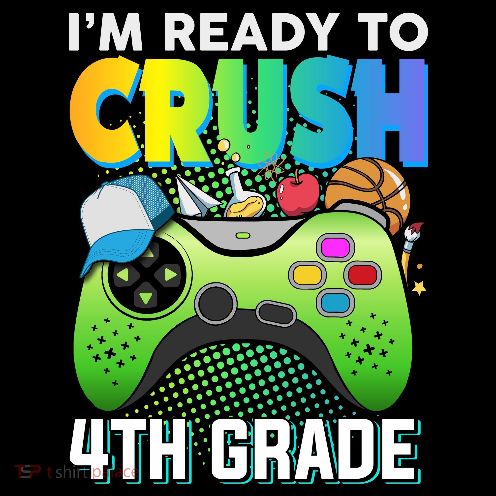 Im Ready To Crush 4th Grade Back To School Video Game Boy Gift Women's Hoodie