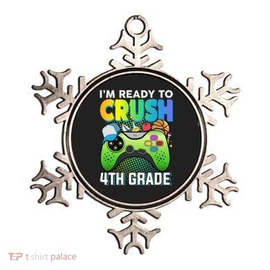 Im Ready To Crush 4th Grade Back To School Video Game Boy Gift Ornament